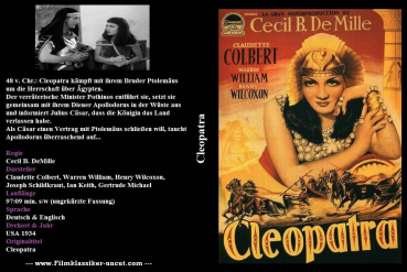 Cleopatra / 1934 - uncut  (DVD-/+R)