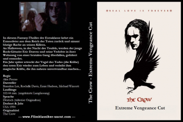 The Crow / Die Krähe - uncut / Vengeance Cut  (DVD-/+R)