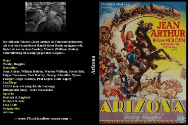 Arizona / 1940 - uncut  (DVD-/+R)