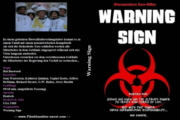 Warning Sign / Warnzeichen Gen-Killer - uncut  (DVD-/+R)